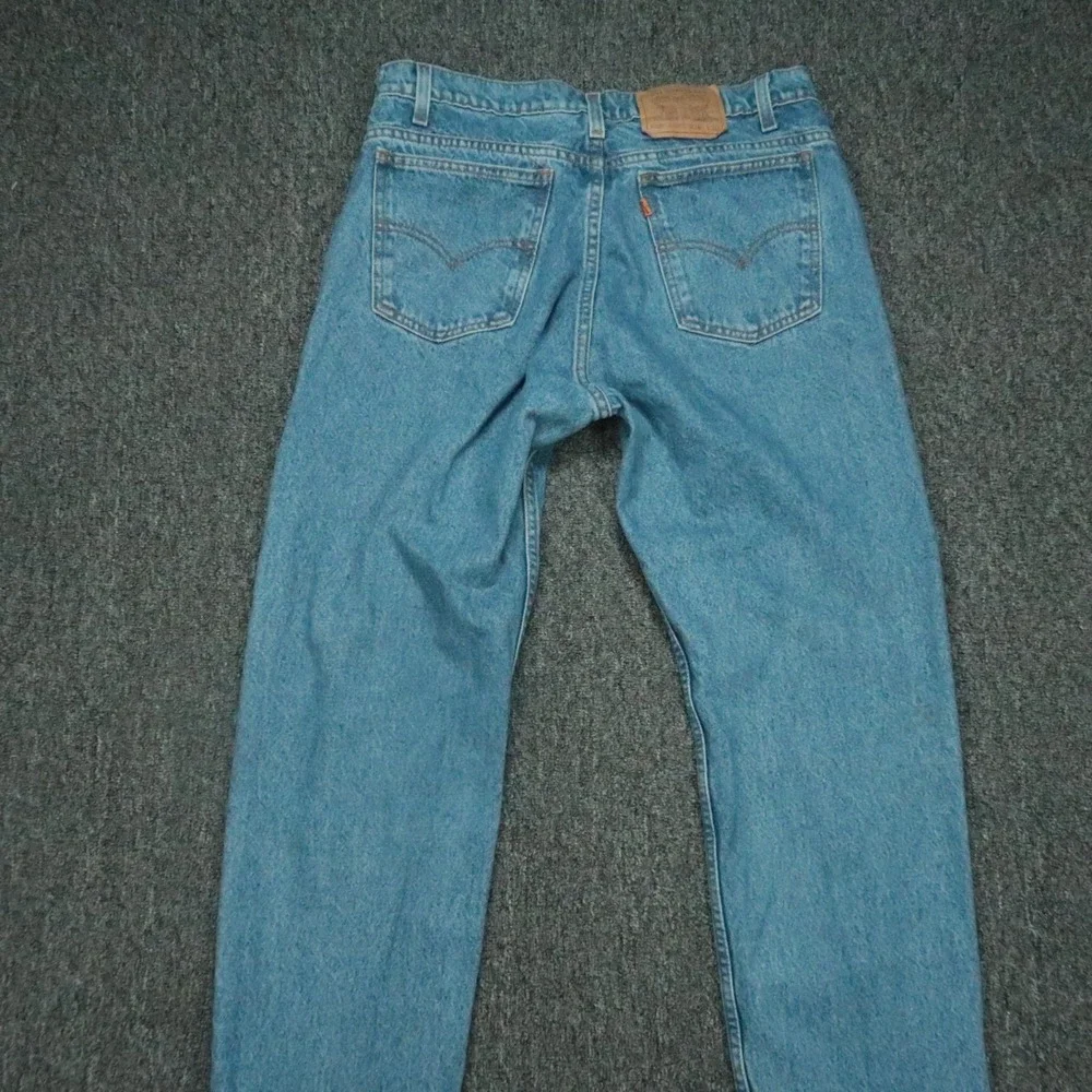 VINTAGE Levis Jeans Mens 33x30 Blue 505 Orange Tab Straight 5‎ Pocket 90s Y2K